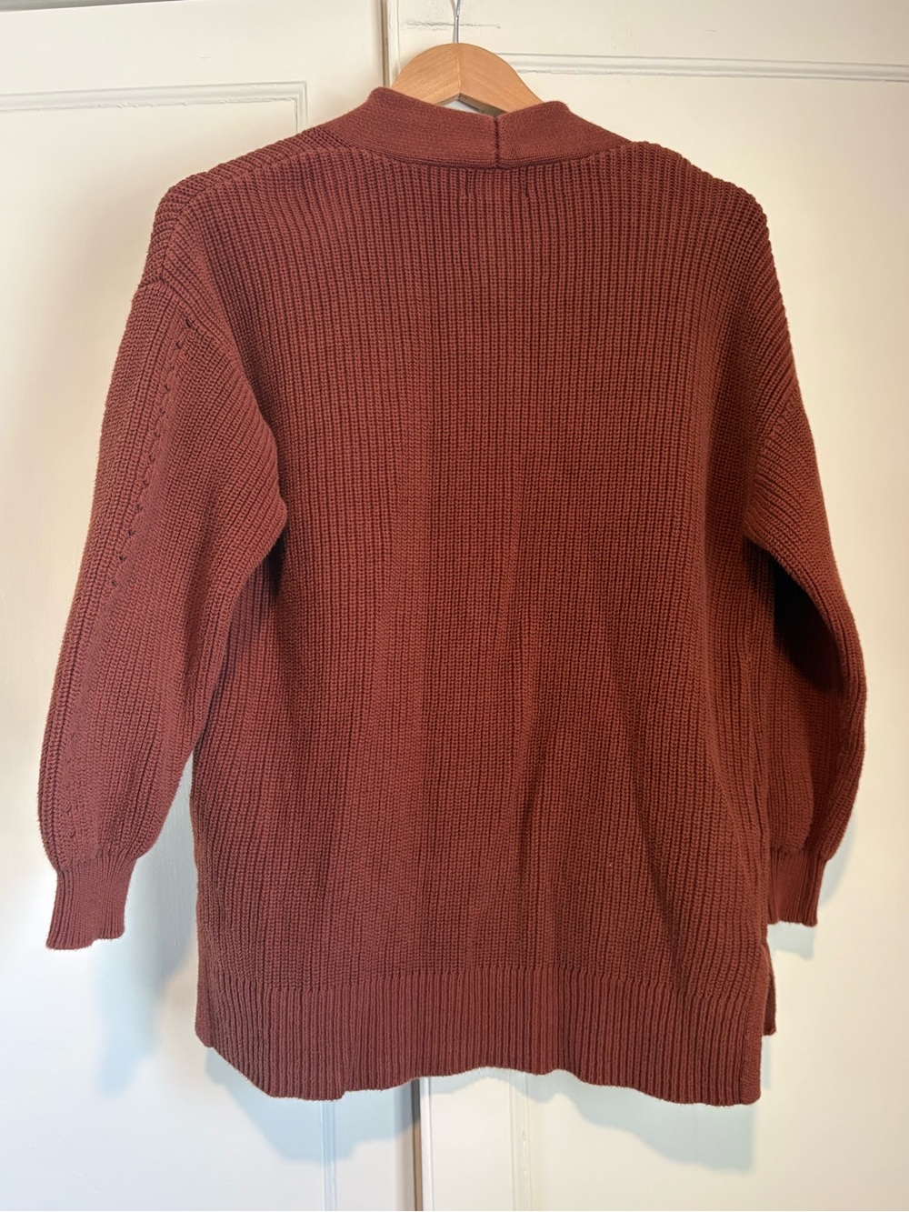 Universal Thread Rust Open Front Cotton Cardigan - Picture 2 of 3